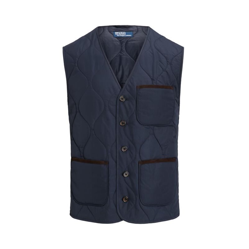 Polo Ralph Lauren Suede-Trim Quilted Vest image number 2